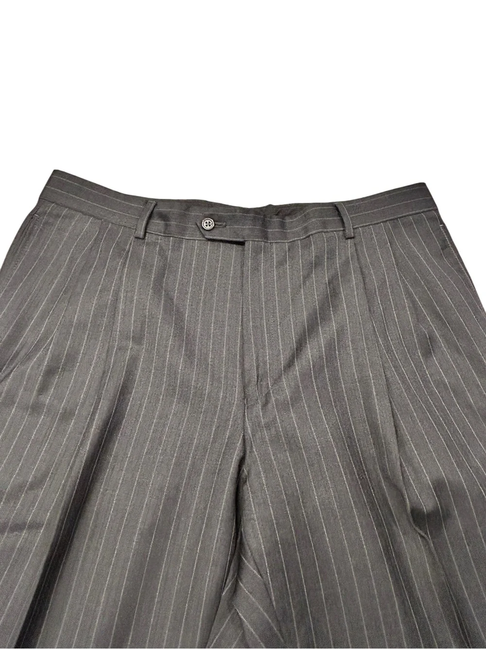 Jos. A. Bank Signature Collection Men's Charcoal Gray Track Pinstripe Suit 42S
